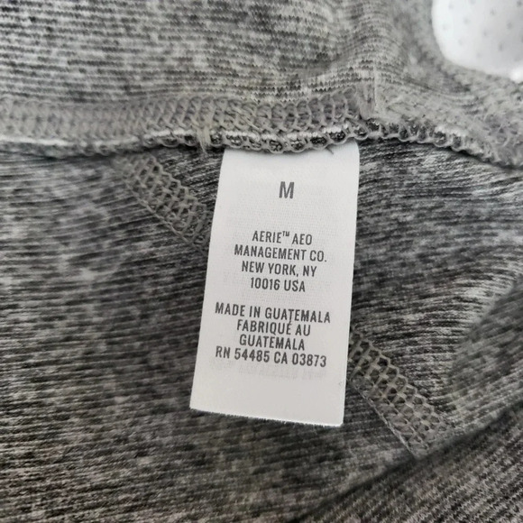 Aerie Leggings Gray Mesh Panel Workout Yoga Pants Activewear - Picture 7 of 8